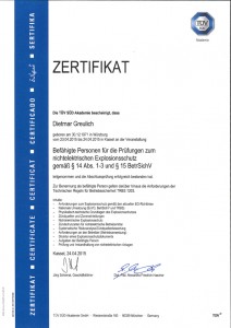 Zertifikat TÜV Süd